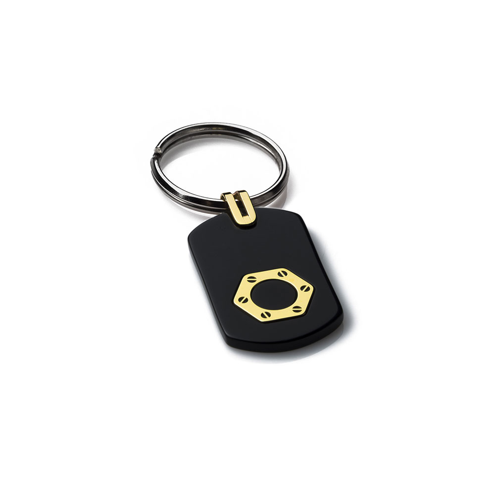 Rockman Jewelry Bullet Gold Key Ring